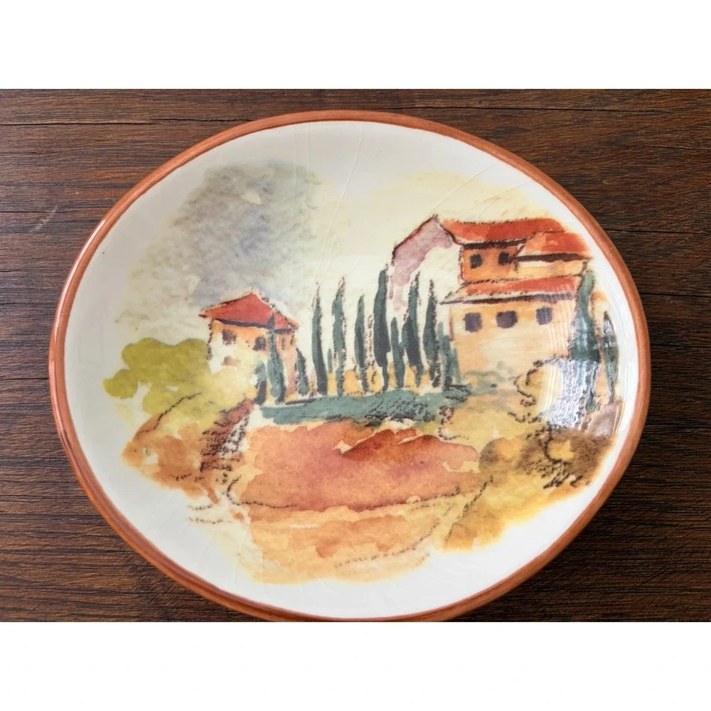 4 Williams-Sonoma Tuscany Dipping Oval Bowls, Made in Portugal, 5 1/2